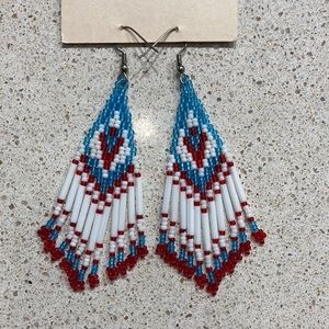 New, never worn vintage beaded Earrings